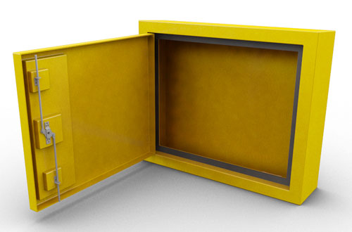 Single door cabinet.