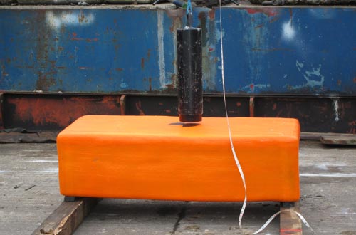 Aligning test weight.